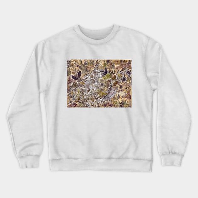 Cryptids of West Virginia Crewneck Sweatshirt by Ballyraven